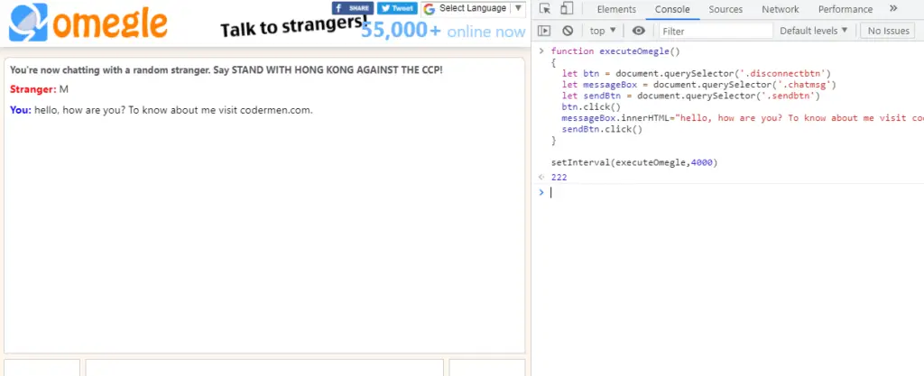 omegle bot working